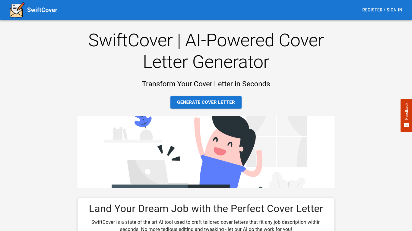 SwiftCover Demo AIPowered Cover Letter Generator AI Demos