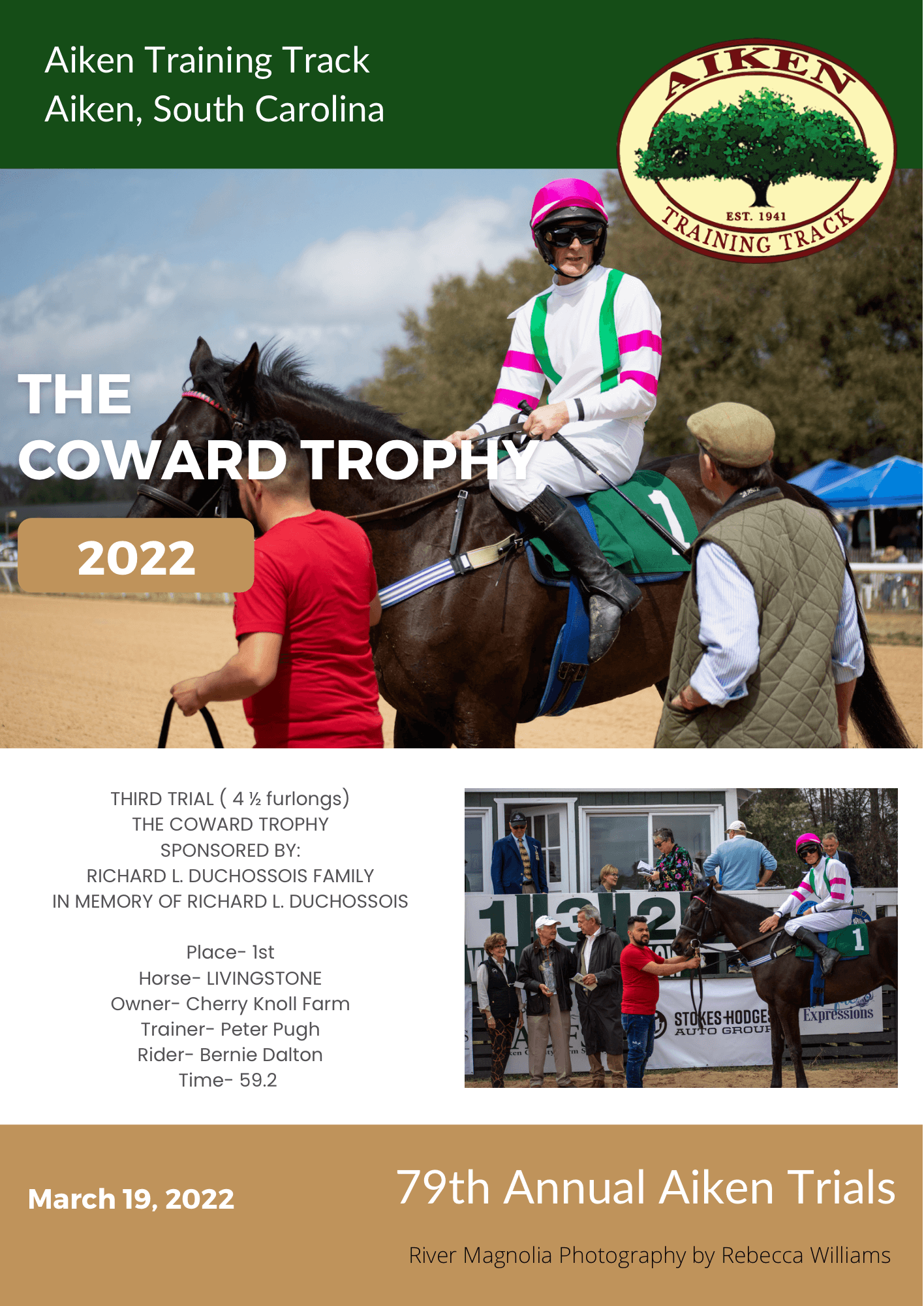 Aiken Training Track 79th Running of the Aiken Trials