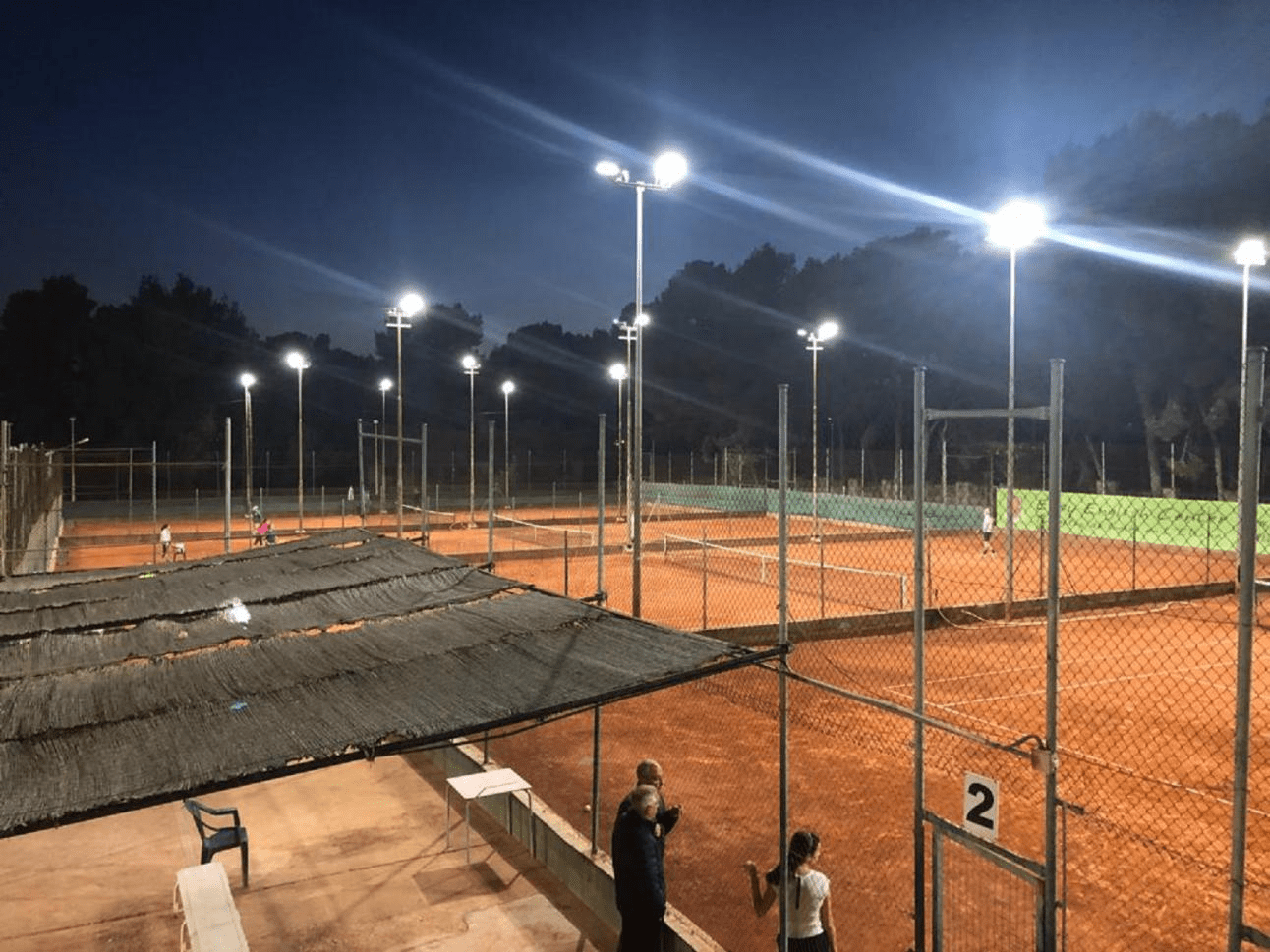 What are the requirements for tennis court lighting? 2400W LED Sports