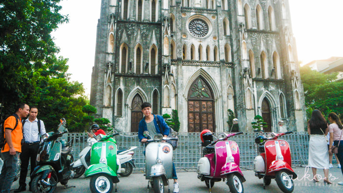 【浪漫北越】河內必吃～騎偉士牌吃美食：歐巴馬烤肉米線、Pho Cuon 31、Café Ga Đông Dương、Swing Lounge，同場加映PHỞ THÌN牛肉河粉。