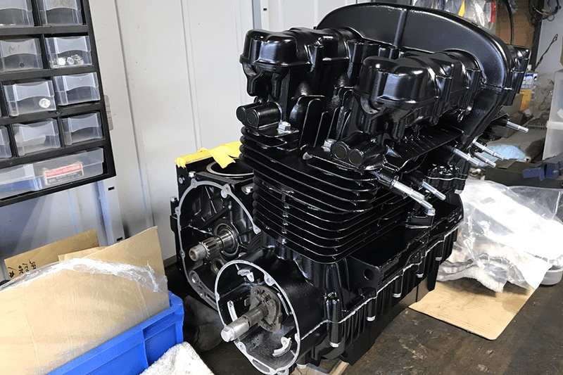 バイクエンジンペイント｜京都府八幡市の旧車絶版バイク専門店「エルオート」