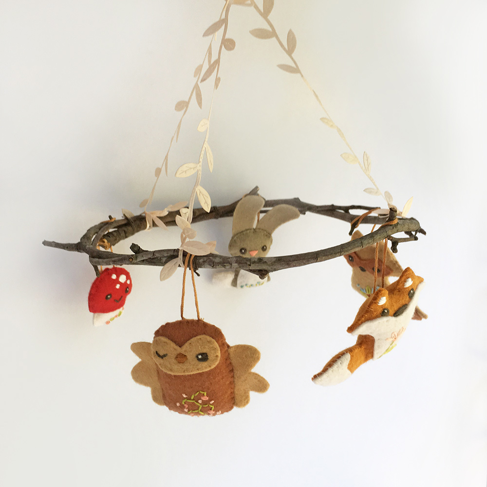 Felt Animal Baby Mobile