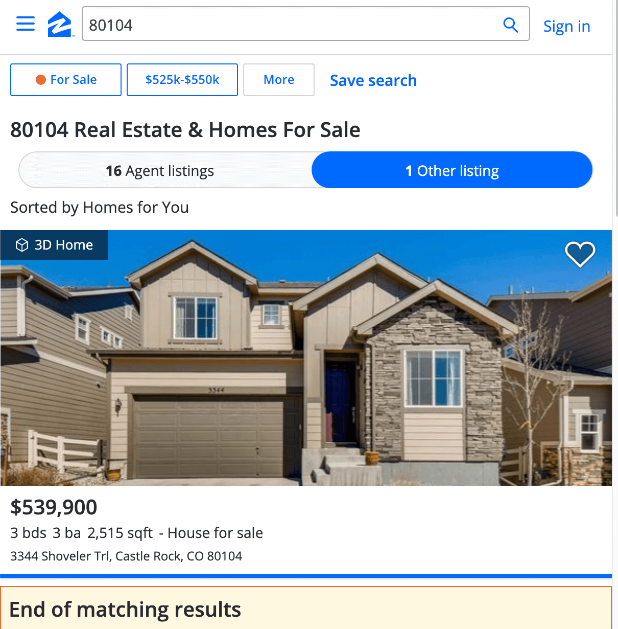 Lawsuit Zillow search results biased AIM Group