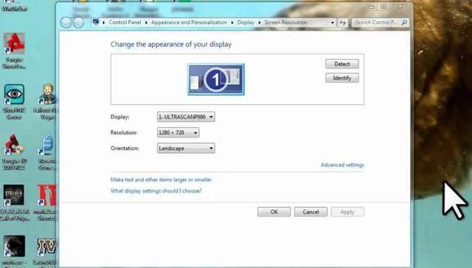 Adjust Screen Resolution