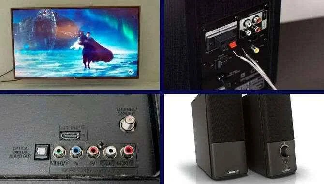 Connection TV And Speakers Using An Audio Converter