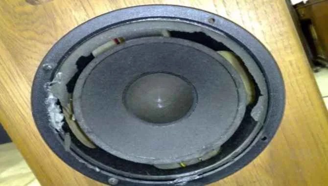 Remove The Woofer From An Old Speaker.