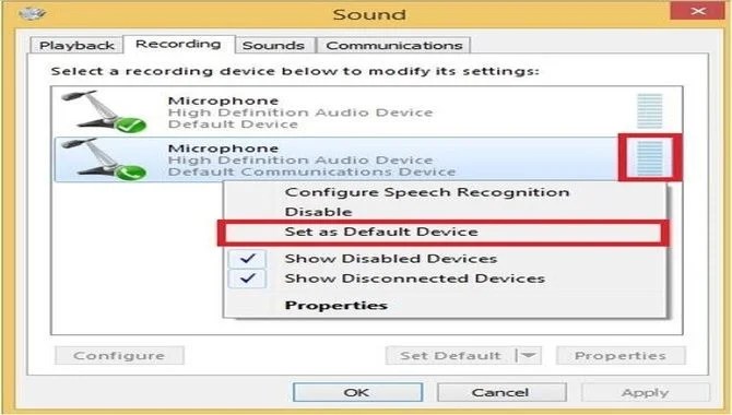Set-Microphone-As-A-Default-Device