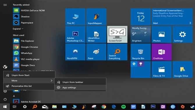 Settings Issue