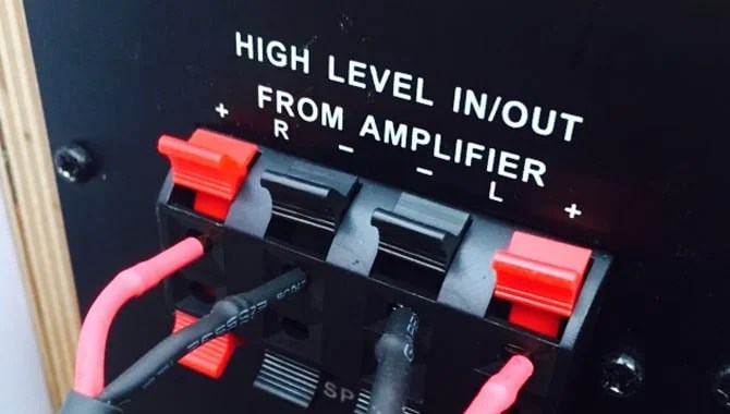 Speaker Level Inputs