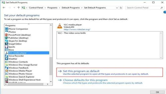 Use Set As Default Settings