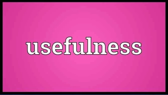 Usefulness