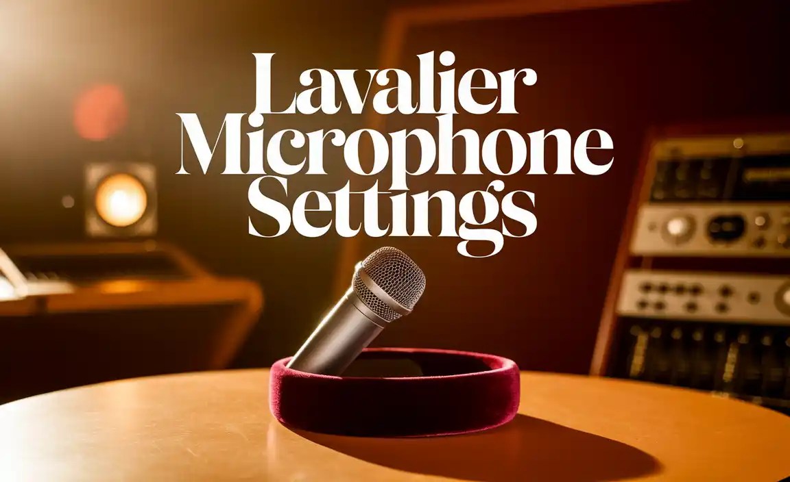 Lavalier Microphone Settings