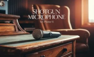 Shotgun Microphone for iPhone 15