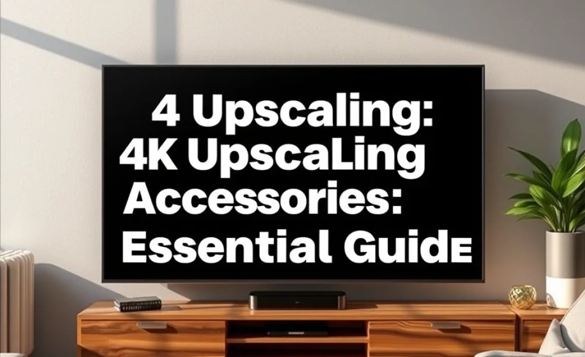 4K Upscaling Explained Accessories: Essential Guide
