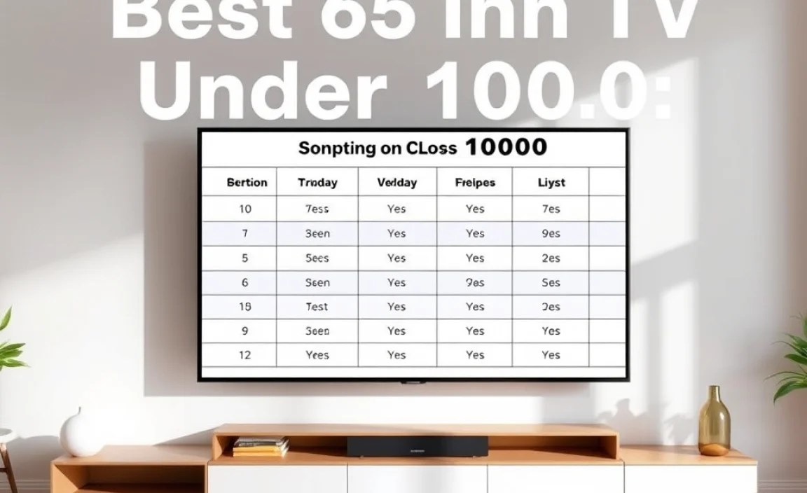 A Comparison Table: Key Specs at a Glance