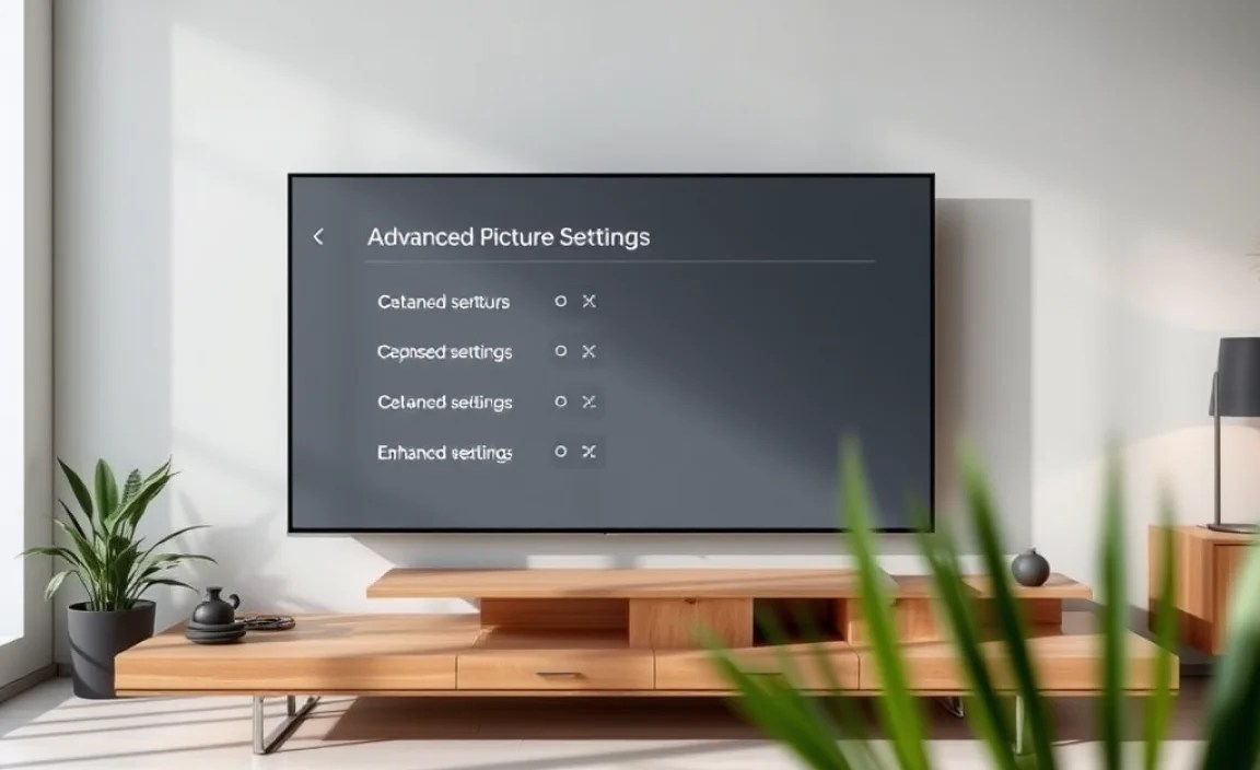 Advanced Picture Settings for Enhanced Viewing