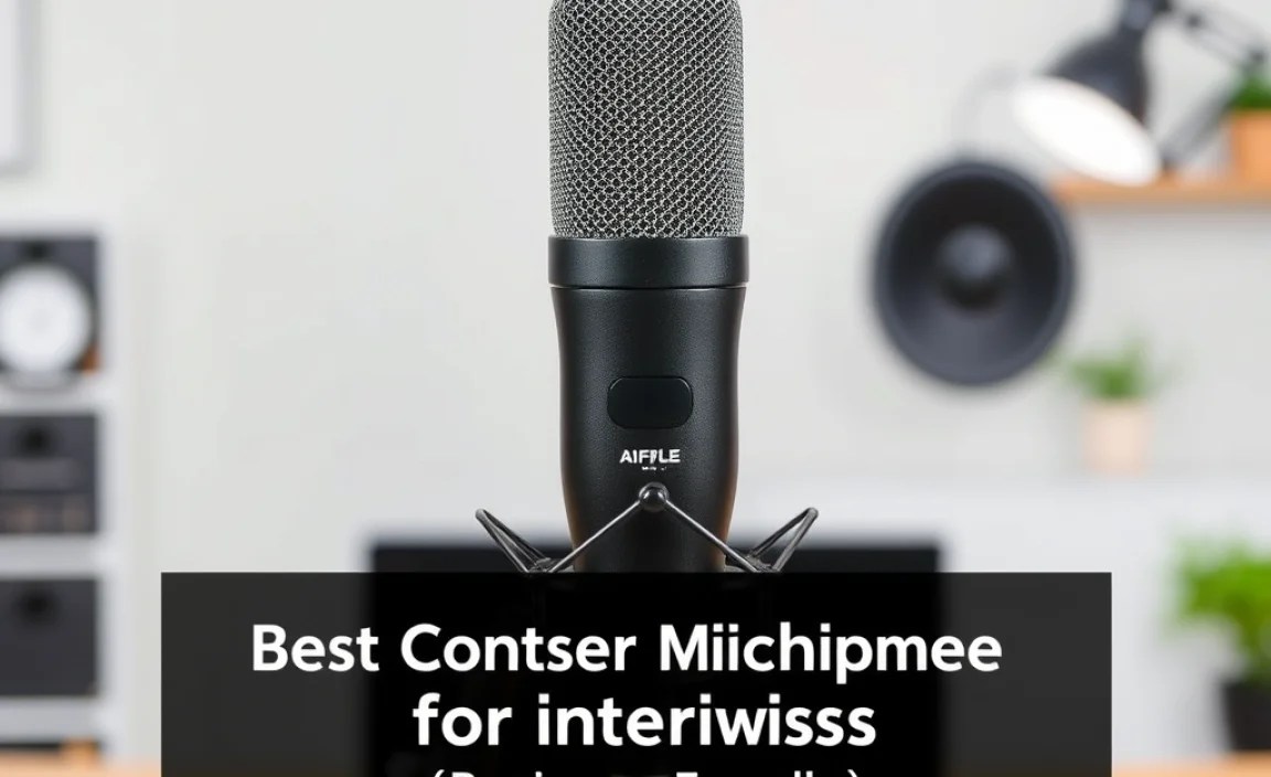 Best Condenser Microphones for Interviews (Beginner-Friendly)