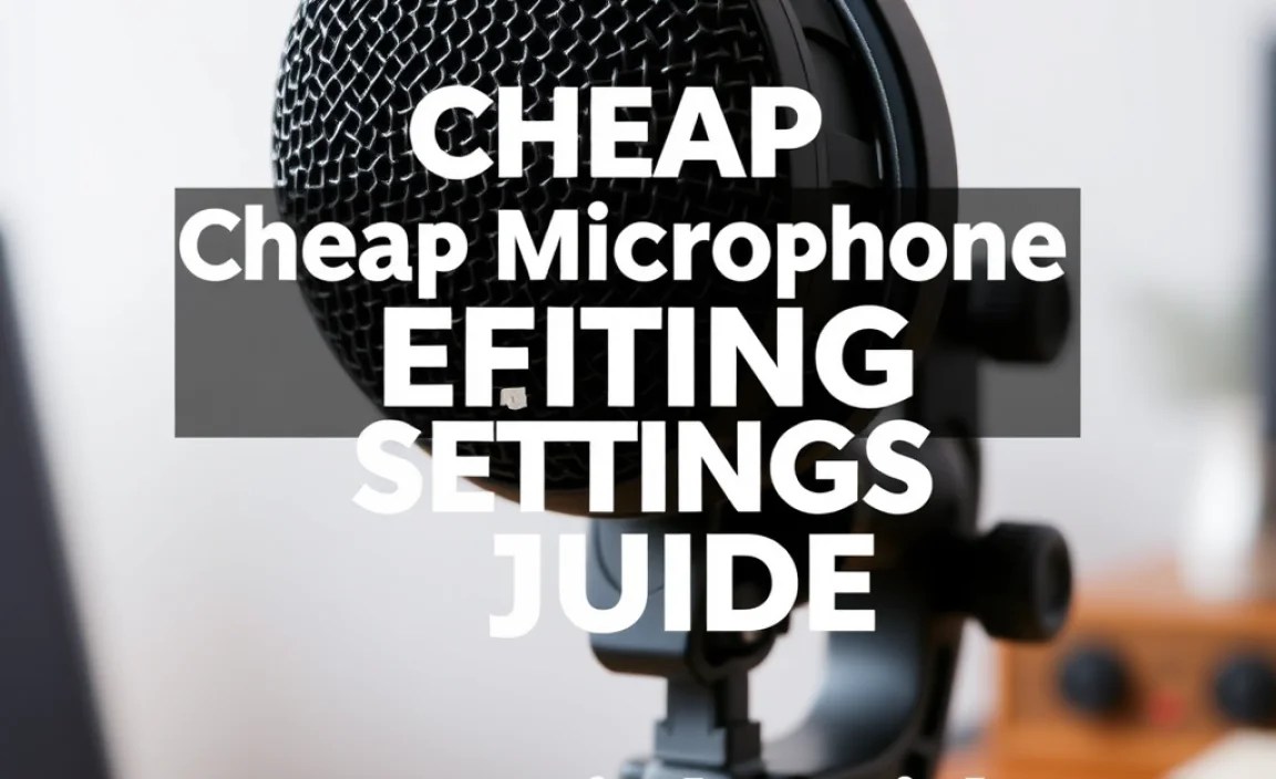 Cheap Microphone Settings: Essential Guide