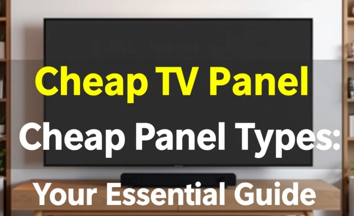 Cheap TV Panel Types: Your Essential Guide
