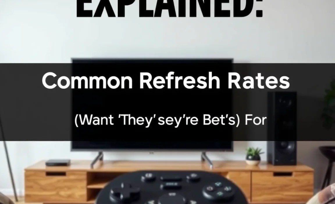 Common Refresh Rates Explained (and What They’re Best For)