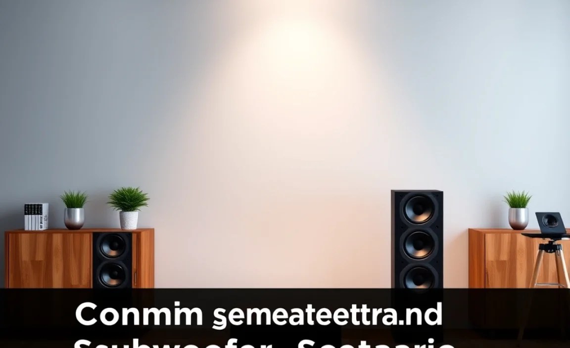Common Speaker and Subwoofer Setting Scenarios