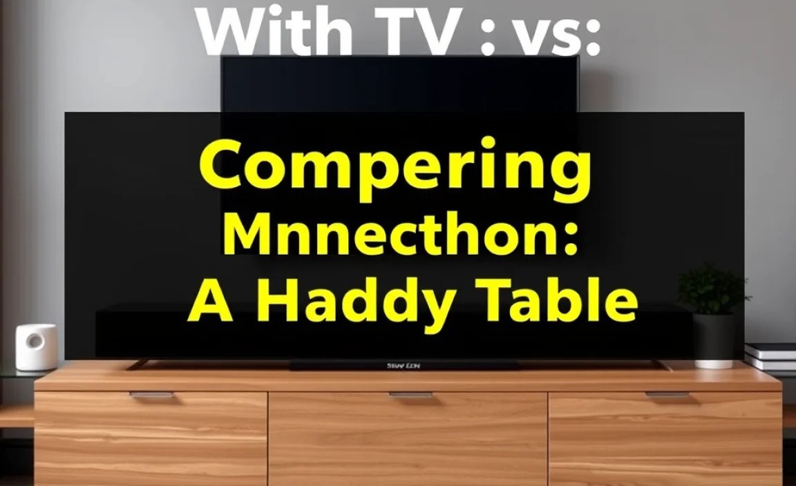 Comparing Connection Methods: A Handy Table