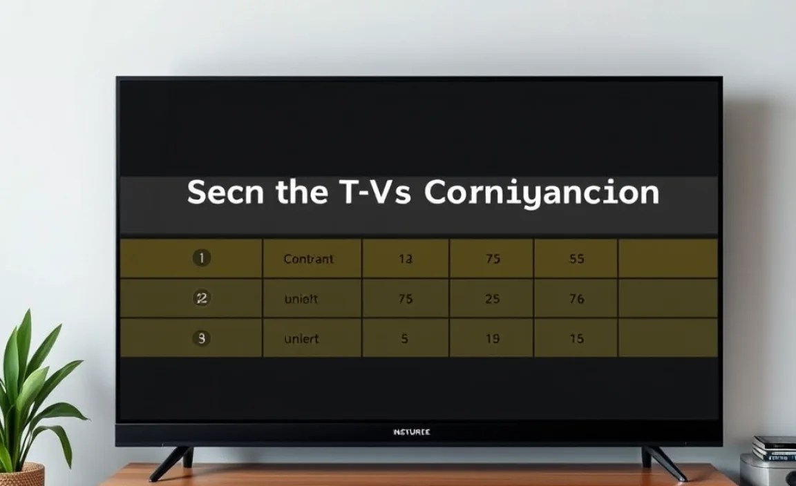 Comparing Contrast Ratios: A Simple Table
