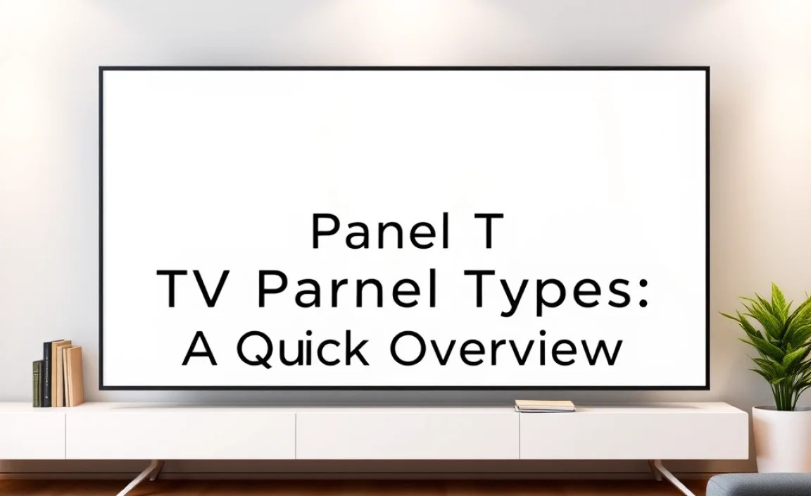 Comparing TV Panel Types: A Quick Overview