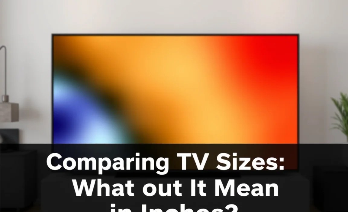 Comparing TV Sizes: What Does It Mean in Inches?