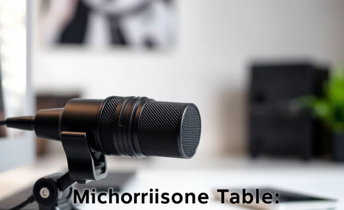 Comparison Table: Budget USB Microphones