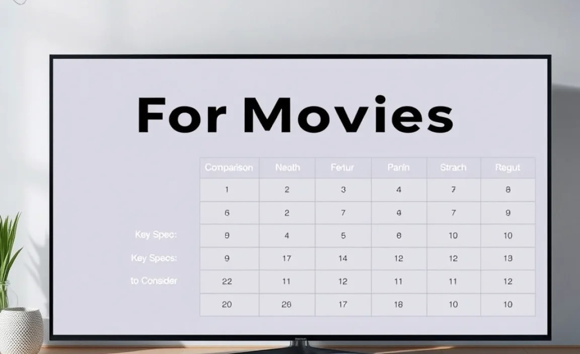Comparison Table: Key Specs to Consider