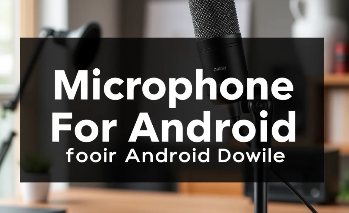 Connecting Your Microphone to Your Android Device