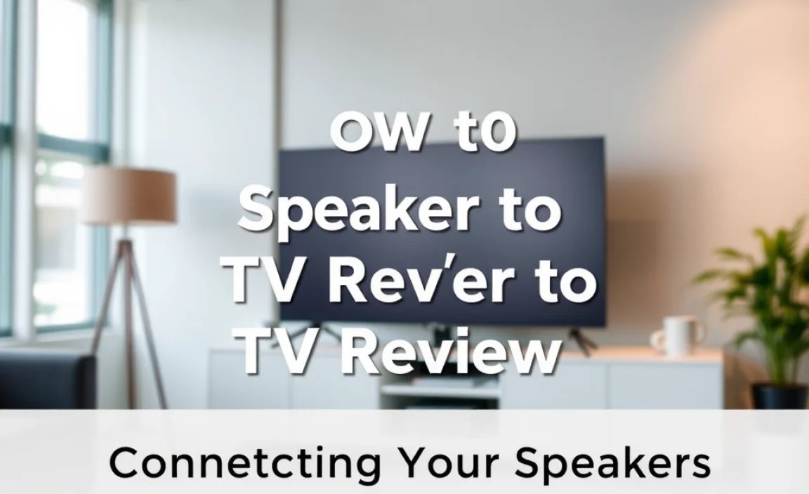Connecting Your Speakers: Step-by-Step Guides