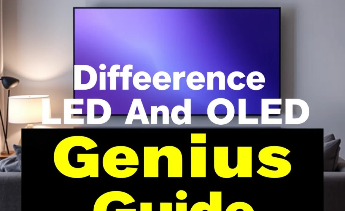 Difference Between LED And OLED Settings: Genius Guide