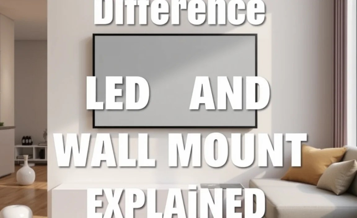 Difference Between Led And Oled Wall Mount Explained