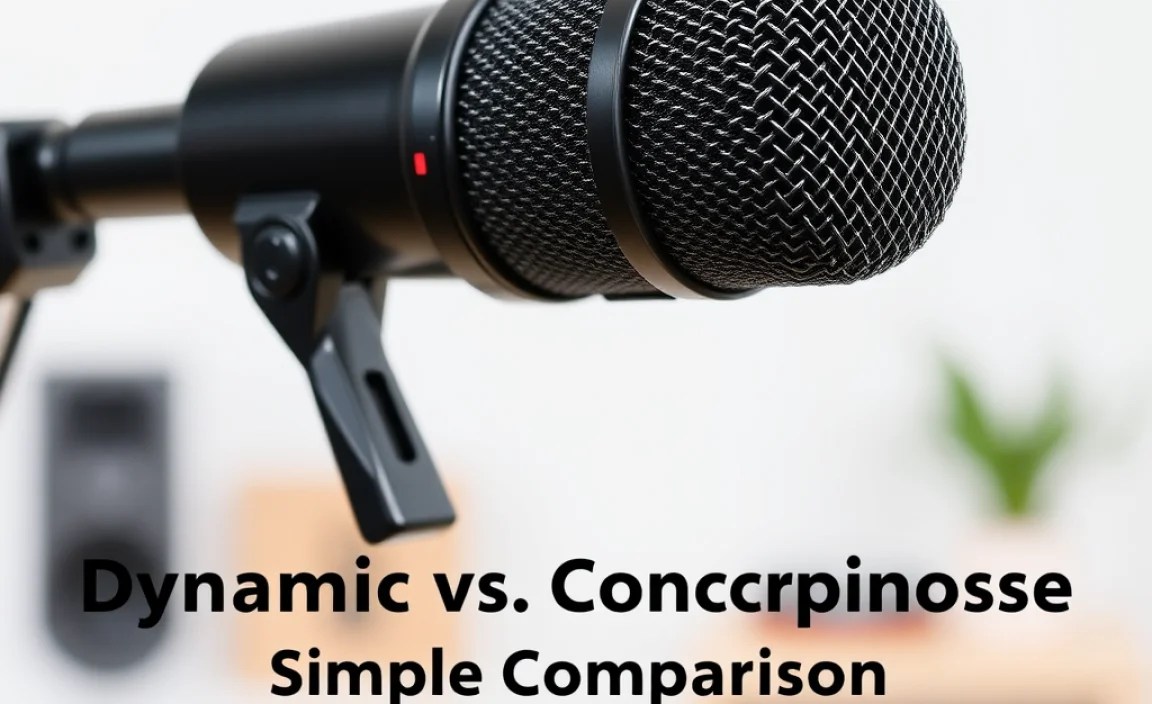 Dynamic vs. Condenser Microphones: A Simple Comparison