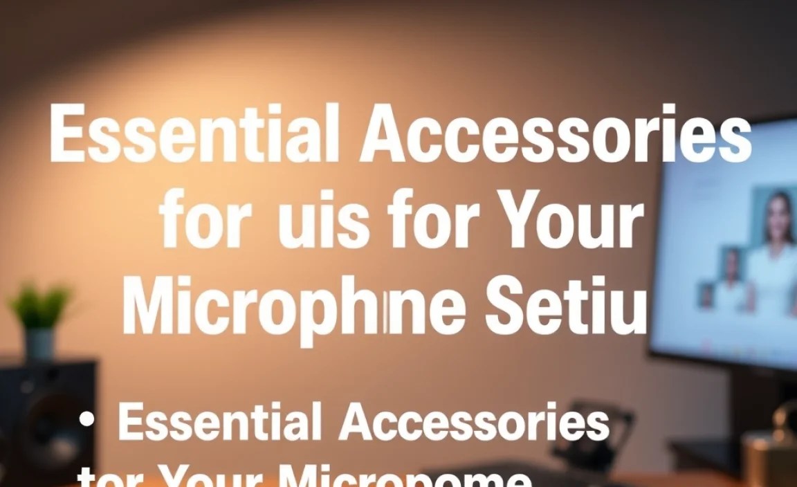 Essential Accessories for Your Microphone Setup