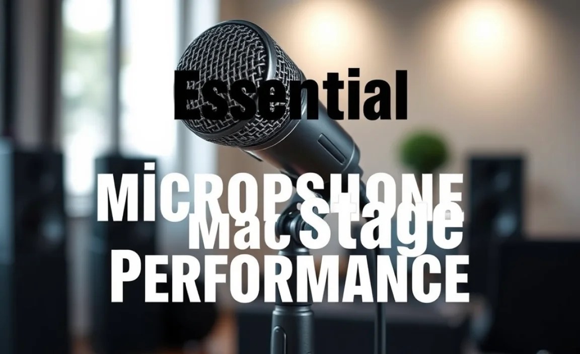 Essential Microphone for Mac Stage Performance