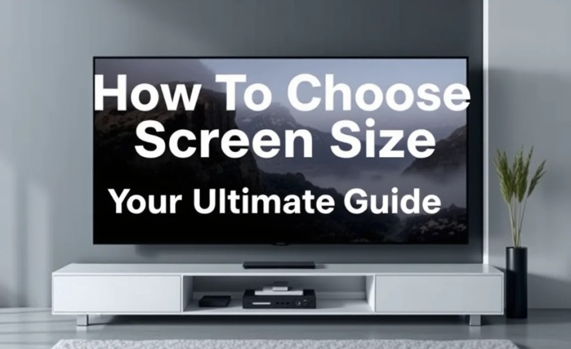 Factors to Consider When Choosing Screen Size