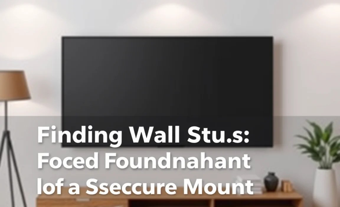 Finding Wall Studs: The Foundation of a Secure Mount
