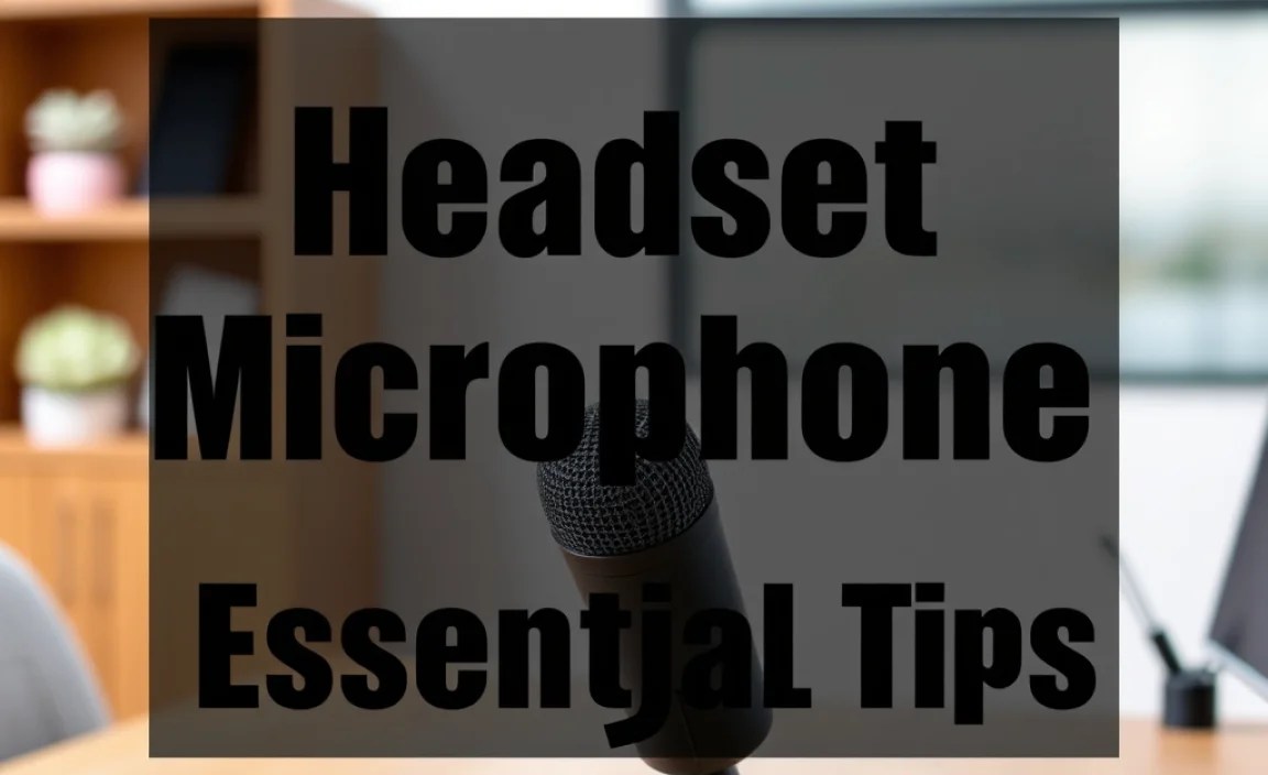 Headset Microphone Guide: Essential Tips