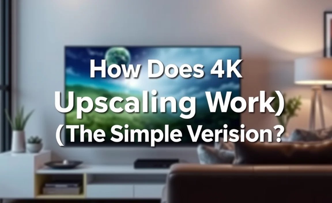 How Does 4K Upscaling Work (The Simple Version)?
