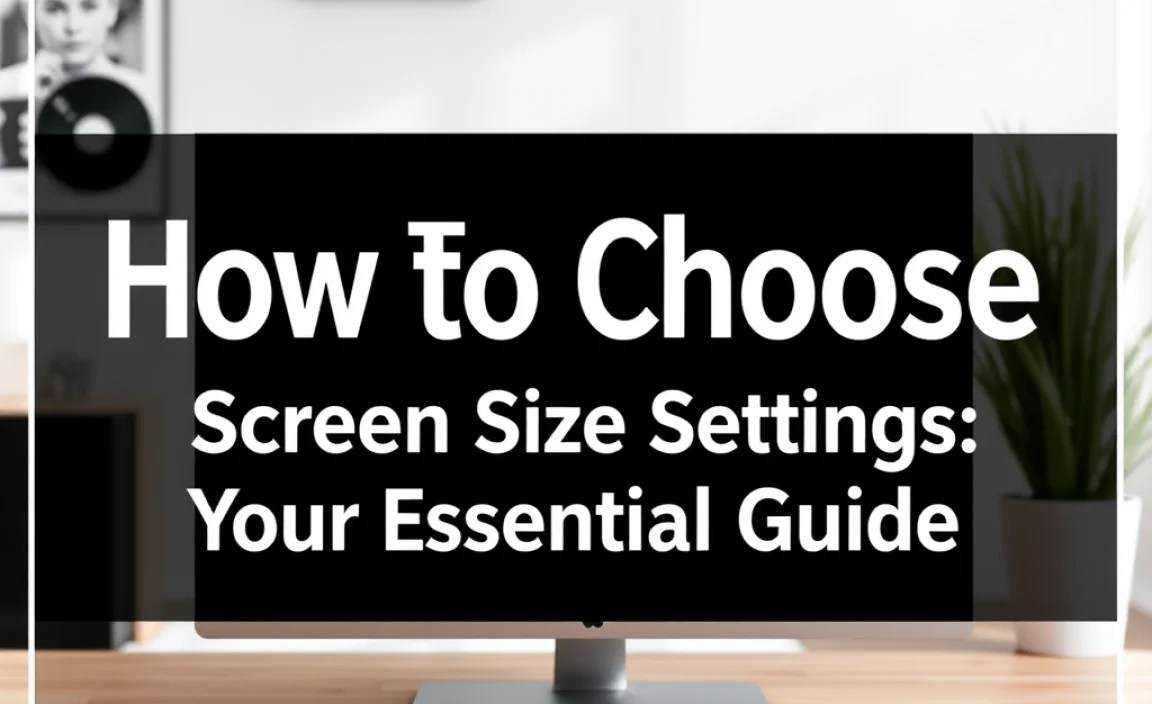 How to Choose Screen Size Settings: Your Essential Guide