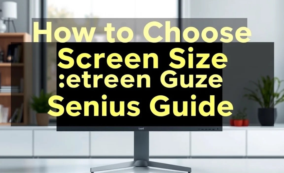 How to Choose Screen Size Setup: Genius Guide