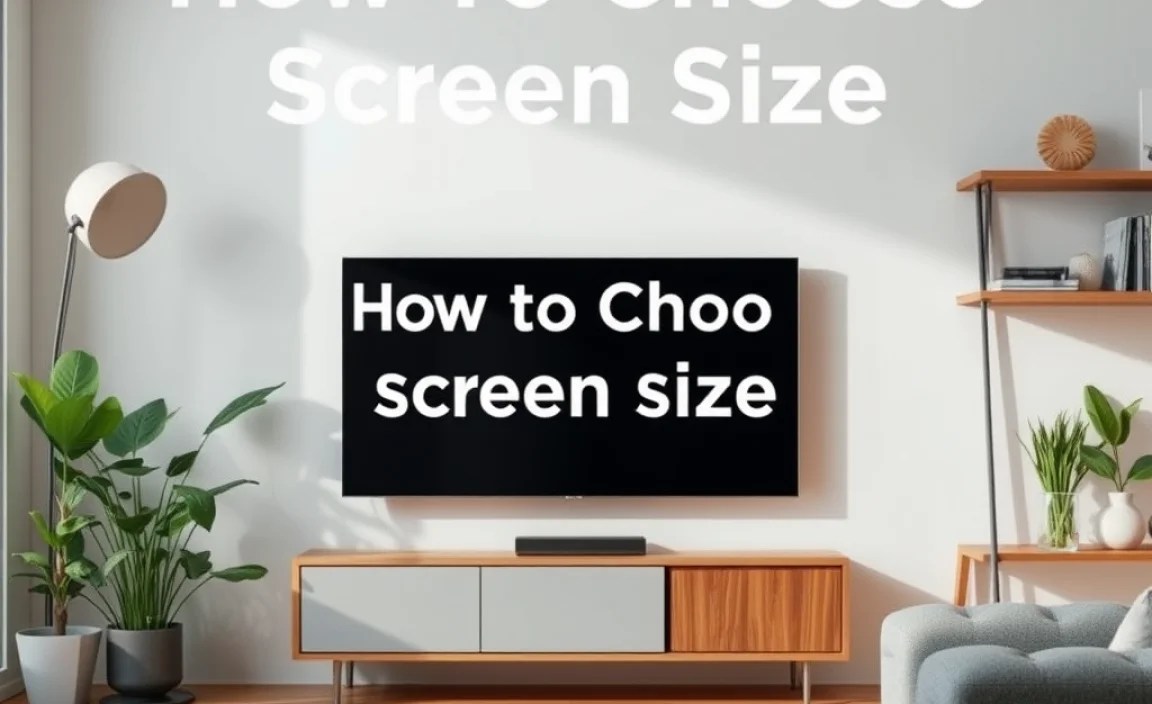 Key Factors to Consider When Choosing Screen Size