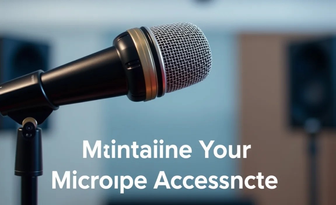Maintaining Your Microphone Accessories