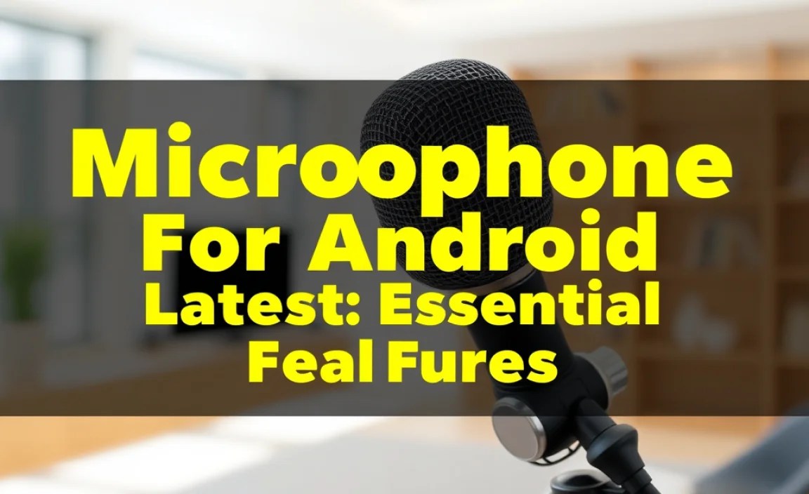 Microphone For Android Latest: Essential Features
