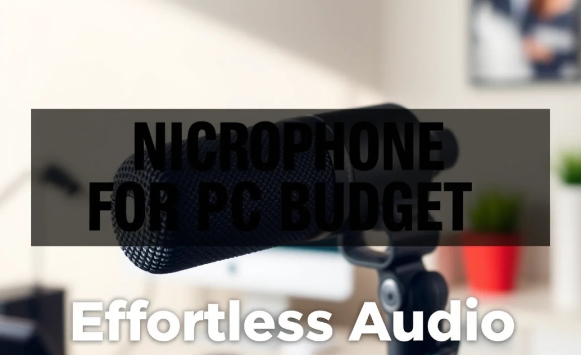 Microphone For PC Budget: Effortless Audio