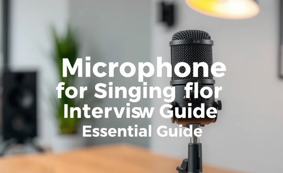 Microphone for Singing for Interviews: Essential Guide