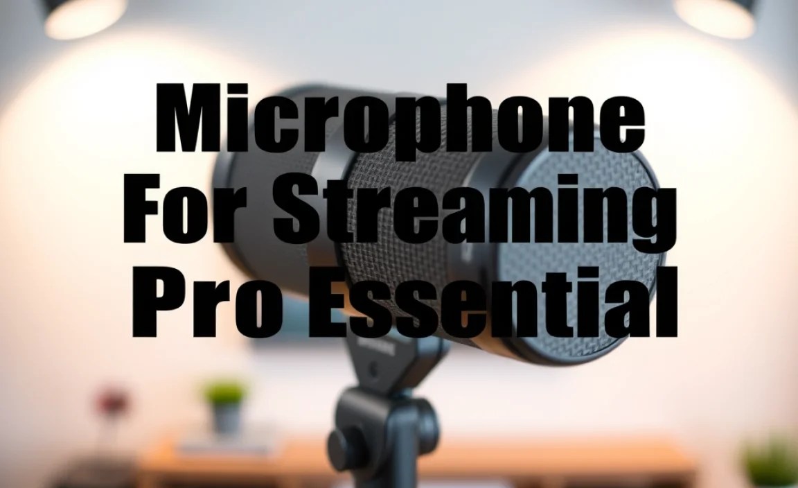 Microphone For Streaming Best: Pro Essential